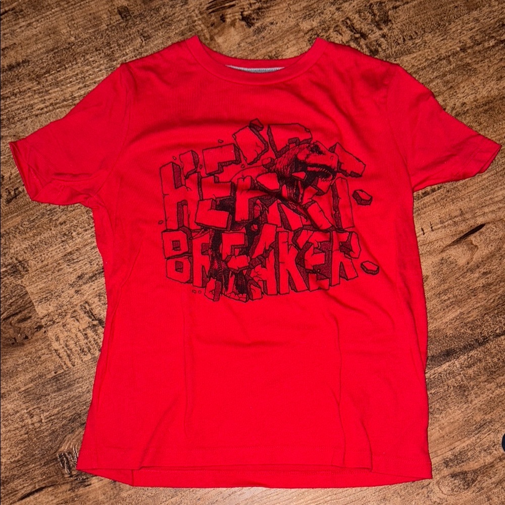 Red Graphic kids Shirt size 8